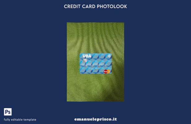 modello frontale photolook mastercard Albania United Bank of Albania stile verif